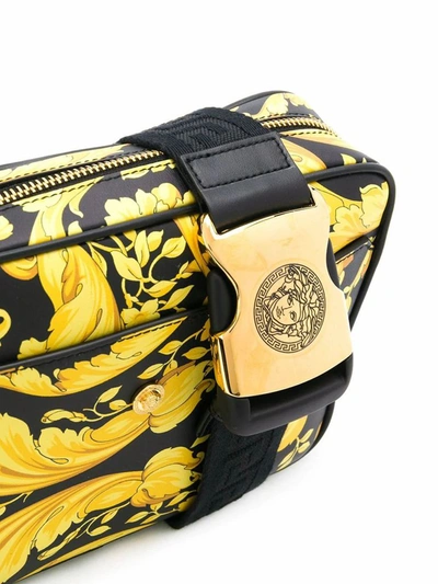 Shop Versace Men's Gold Leather Belt Bag