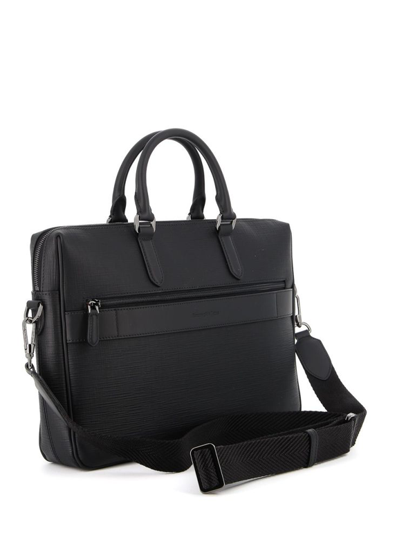 Ermenegildo Zegna Men's Lhjakc1467j Black Leather Briefcase ModeSens