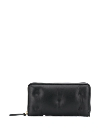 Shop Maison Margiela Women's Black Leather Wallet