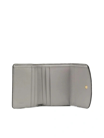 Shop Chloé Women's Grey Leather Wallet