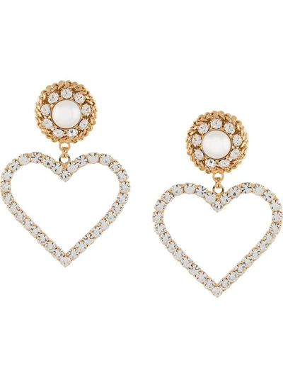 Shop Alessandra Rich Women's Gold Metal Earrings