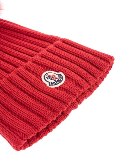 Shop Moncler Women's Red Wool Hat