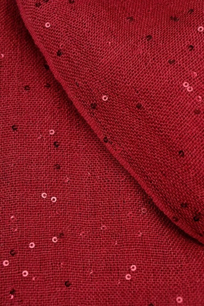 Shop Brunello Cucinelli Women's Red Cashmere Scarf