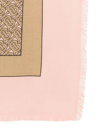 Shop Burberry Women's Pink Cashmere Scarf