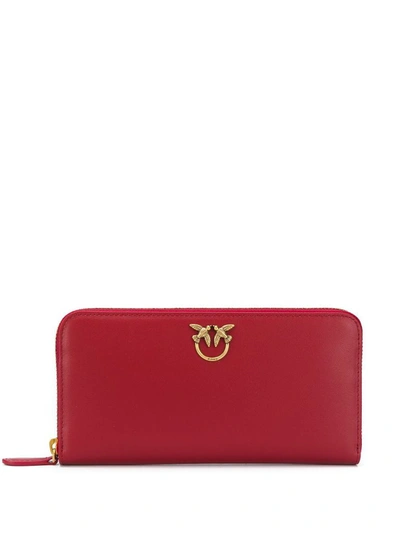 Shop Pinko Women's Red Leather Wallet