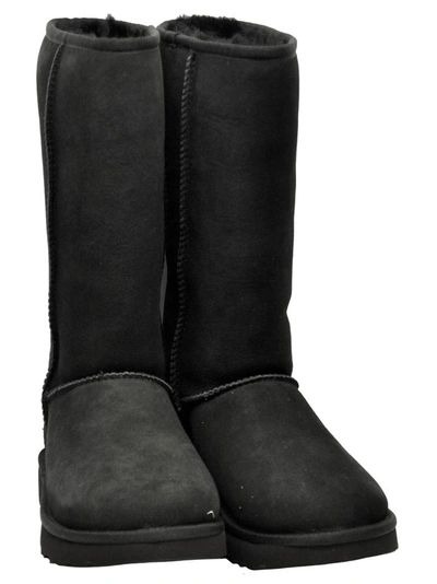 Shop Ugg Women's Black Leather Boots