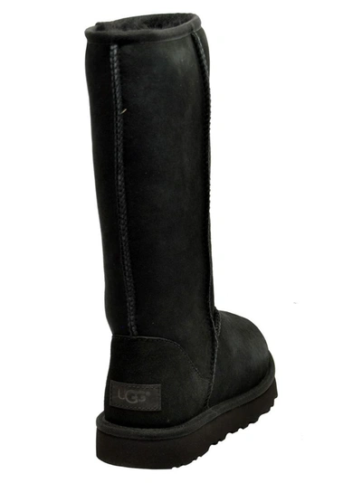 Shop Ugg Women's Black Leather Boots