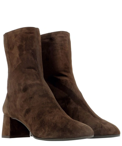 Shop Aquazzura Women's Brown Suede Ankle Boots