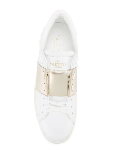 Shop Valentino Women's White Leather Sneakers