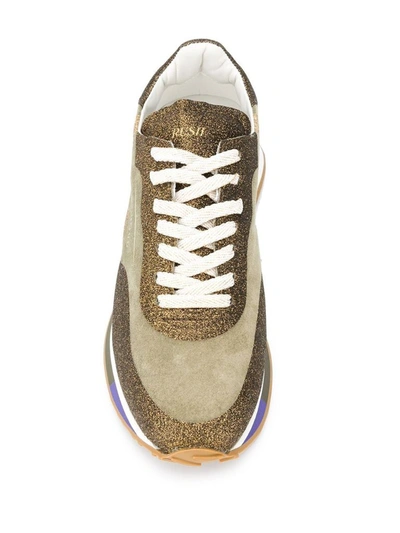 Shop Ghoud Women's Gold Leather Sneakers