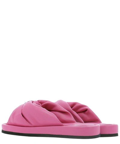 Shop Strategia Women's Pink Leather Sandals