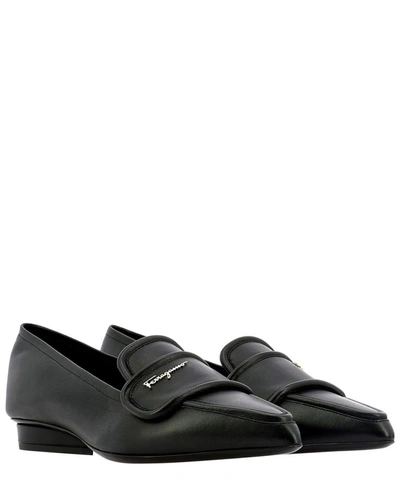 Shop Ferragamo Salvatore  Women's Black Leather Loafers