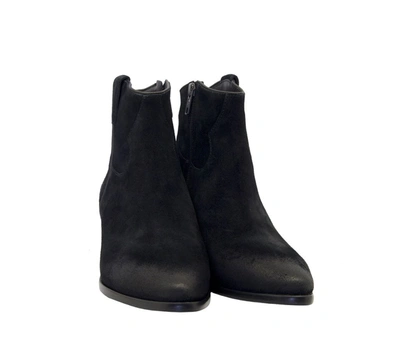 Ash Woman Ankle Boots Dark Brown Size 8 Leather In Black