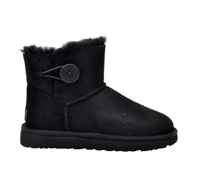 Shop Ugg Women's Black Leather Ankle Boots