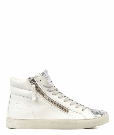 Shop Crime London Women's White Sneakers