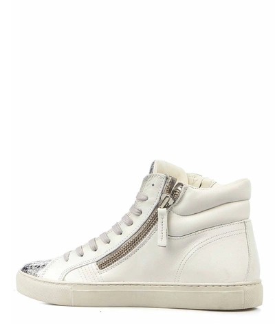 Shop Crime London Women's White Sneakers