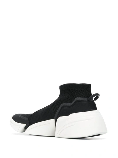 Shop Kenzo Men's Black Polyester Slip On Sneakers