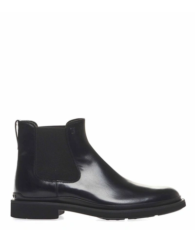 Shop Tod's Men's Black Leather Ankle Boots
