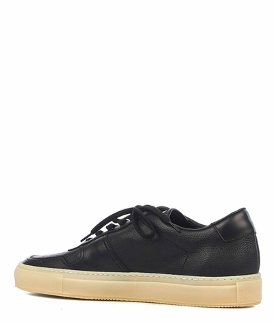 Shop Common Projects Men's Black Leather Sneakers