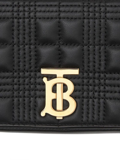 Shop Burberry Women's Black Leather Shoulder Bag