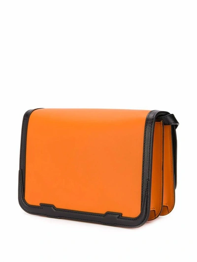 Shop Burberry Women's Orange Leather Shoulder Bag