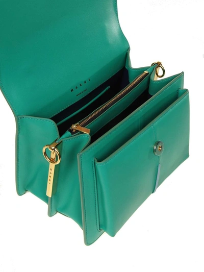 Shop Marni Women's Green Leather Handbag