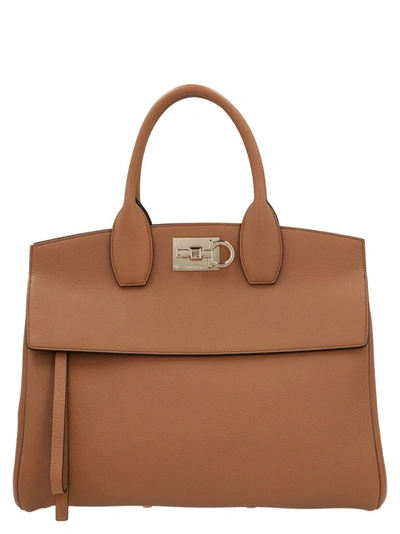 Shop Ferragamo Salvatore  Women's Brown Handbag
