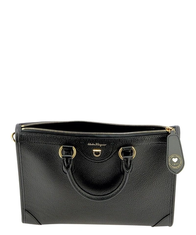 Shop Ferragamo Salvatore  Women's Black Leather Handbag