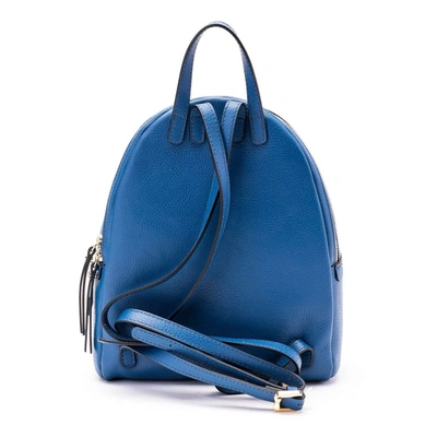 Shop Gianni Chiarini Women's Blue Leather Backpack