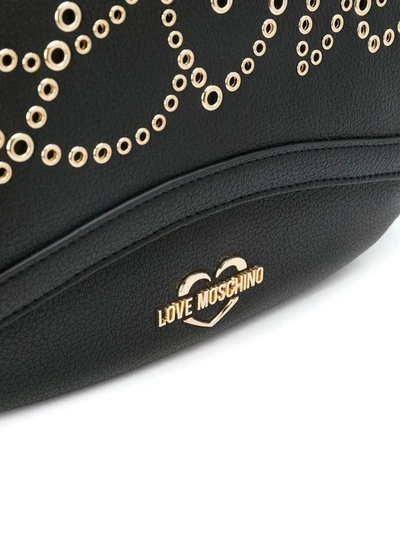 Shop Love Moschino Women's Black Leather Handbag