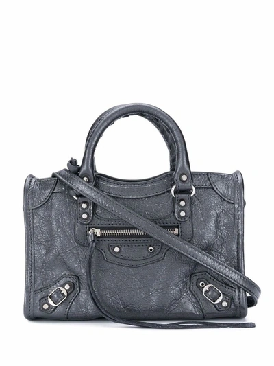 Shop Balenciaga Women's Grey Leather Handbag