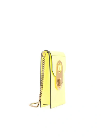 Shop Christian Louboutin Women's Yellow Leather Shoulder Bag