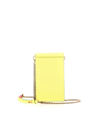 Shop Christian Louboutin Women's Yellow Leather Shoulder Bag