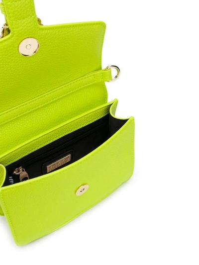 Shop Versace Jeans Women's Green Polyurethane Shoulder Bag