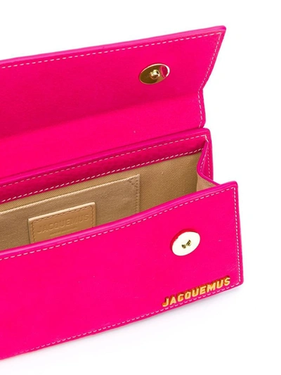 Shop Jacquemus Women's Fuchsia Leather Handbag