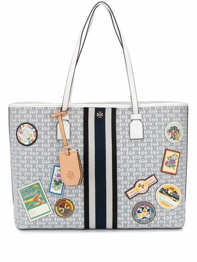 Shop Tory Burch Women's White Cotton Tote