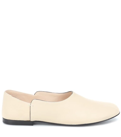 Shop The Row Boheme Leather Flats In White