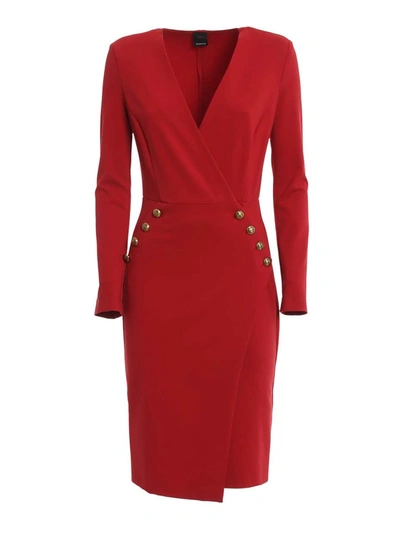 Shop Pinko Quintino Dress In Red