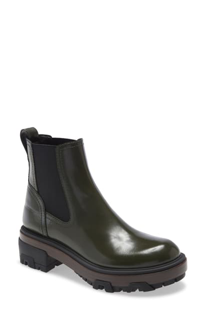 Rag Bone Shaye Leather Boot With Rubber Sole In Legion Green In 317 Legiong Modesens