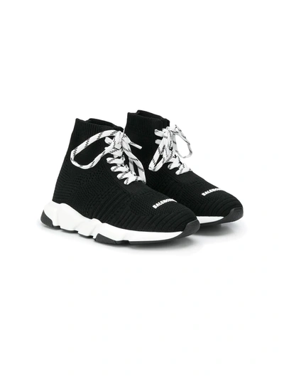 Shop Balenciaga Speed Lace-up Sneakers In Black