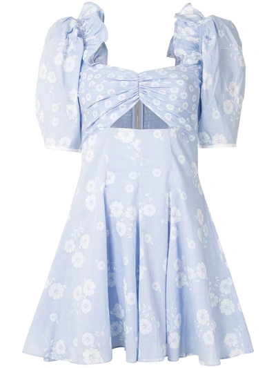 Shop Alice Mccall Izabella Mini Dress In Blue