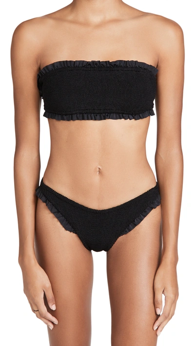 Shop Hunza G Ines Bikini Set In Black