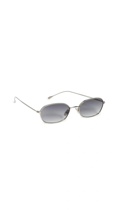Shop Illesteva East Houston Sunglasses In Gunmetal Grey
