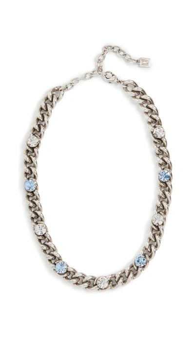 Shop Dannijo Chellie Necklace In Silver
