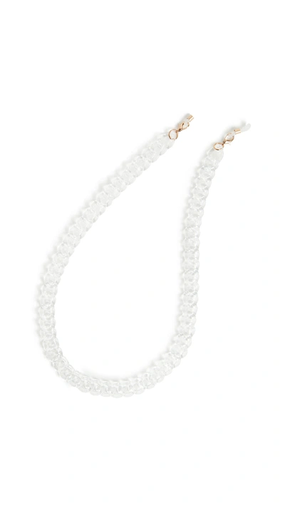 Shop The Book Club Chunky Glasses Chain In Crystal Clear