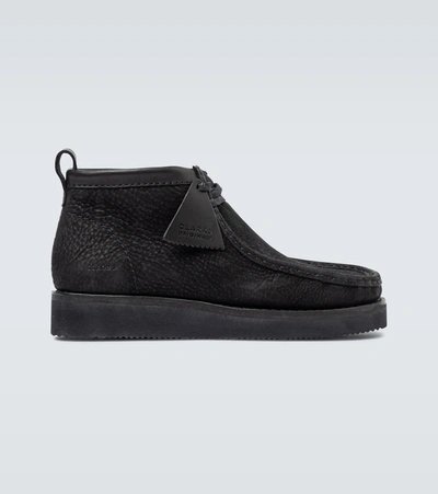 Shop Clarks Wallabee Hike Boots In Black