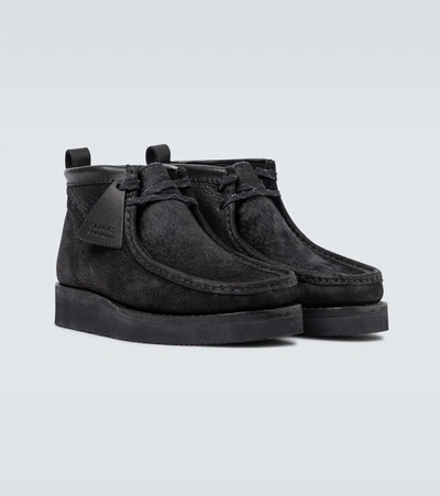 Shop Clarks Wallabee Hike Boots In Black