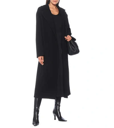 Shop The Row Malika Wool-blend Coat In Black