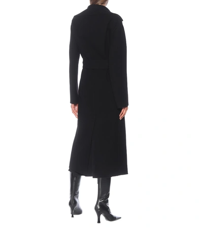 Shop The Row Malika Wool-blend Coat In Black