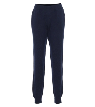 Shop The Row Ardo Cashmere Trackpants In Blue